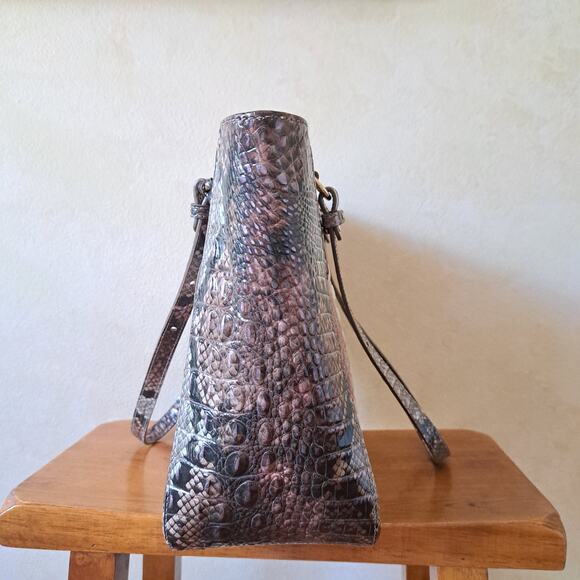 Brahmin Ashlee Medium Leather Tote Bag in Diamondback Ombre Melbourne - Picture 4 of 14